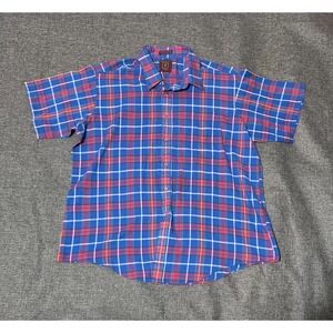 Weekend Only Men's XL Plaid Short Sleeve Shirt